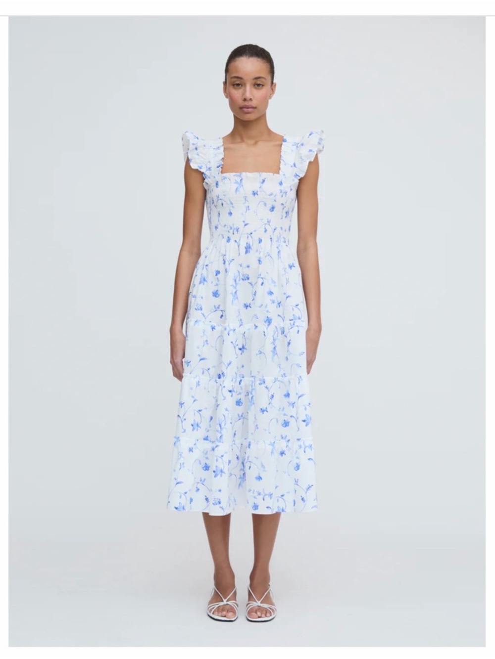 The Ellie Nap Dress in Blue Botanical 2XL - Picture 2 of 8